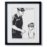 untitled (Sometimes) by Raymond Pettibon, c. 1986, ink on paper, sold Sep 2011