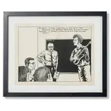 untitled (Listen) by Raymond Pettibon, c. 1985, pen and ink with whiteout on paper, sold Sep 2011