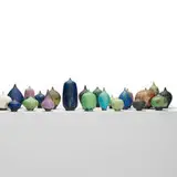 Rose and Erni Cabat, Feelies, collection of fifty, 1970-1985, glazed stoneware