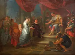 François Eisen, La Continence de Scipion, oil on panel