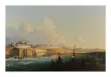 François Pierre Barry, Près du port, signé et daté 'Barry 1845' (en bas à droite)