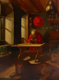 Albrecht Durer, St. Jerome in his study, oil on canvas