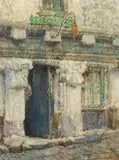 George Wharton Edwards, Little bakeshop, Brittany, oil on canvas