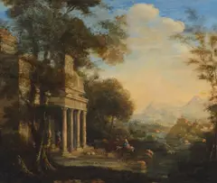 Pierre Patel, An Italianate landscape, oil on panel