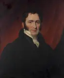 Sir William Beechey R.A, Portrait of a gentleman, said to be Judge Meadows, bust-length, in a black coat and white cravat, oil on canvas
