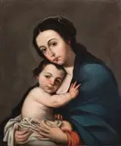 Jusepe de Ribera, The Madonna and Child, oil on canvas
