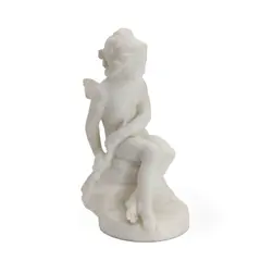 Guglielmo Pugi, carved white marble figure of a female putto, marble