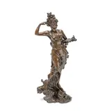 Anton R. Nelson, patinated bronze figure of an Belle Époque lady, patinated bronze