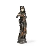 Albert Carrier-Belleuse, bronze and ivory model of 'La Liseuse', bronze and ivory