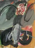 Negerin 5 by Walter Stöhrer, 1964, Mischtechnik auf Leinwand, sold Dec 2007