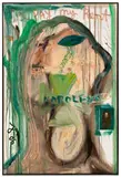 ‚POMPEJILL‘ DIE WEHRNAPOLEONISCHE by Jonathan Meese, 2006, Öl auf Leinwand mit collagiertem, bemaltem Foto, sold Dec 2020
