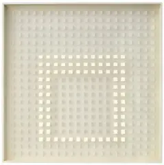 Klaus Staudt, Huldigung an Albers 4, 1977, Polystyrol weiß, Acrylglas transparent weiß, in weiß bemalt