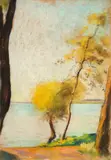 Lesser Ury, Holsteinische Schweiz, 1902, Pastell auf Pappe