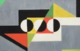 Adolf Fleischmann, Ohne Titel, 1943, Öl auf Papier auf Holz