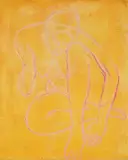 Frederick S. Wight, Crouching Figure, 1968, Oil on canvas
