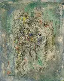 George Chann, Clusters of Memories, Impasto oil and mixed media on canvas