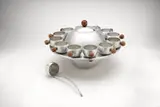 Russel Wright, Punch bowl set, c. 1935, Spun Aluminum