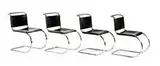 Ludwig Mies van der Rohe, Group of 4 side chairs