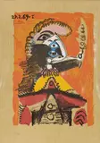Imaginary Portrait (Shakespeare Series) by Pablo Picasso, 1969, Color lithograph, sold Jun 2011