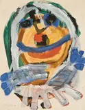 Karel Appel, Composition #3, 1953, Gouache on paper mounted to canvas