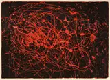 Joan Miró, L'oiseau de feu, 1963, Color etching and aquatint on paper
