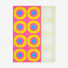 Untitled by Peter Gee, c. 1960, screenprint in colors, sold Feb 2021
