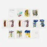Joan Mitchell, Poems portfolio, 1992, lithographs in colors on TGL handmade paper