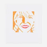 Jessica by Alex Katz, 1994, woodcut in colors on Hosho paper, sold Feb 2021