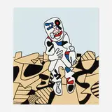 Jean Dubuffet, Marche en Campagne, 1975, screenprint in colors