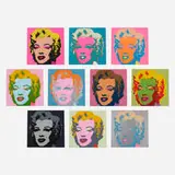Sunday B. Morning, Marilyn portfolio, 1972, ten screenprints in colors