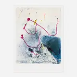 Sigmar Polke, Ohne Titel (Farbprobe II) / Untitled (Color Test II), 1990, offset lithograph in colors with unique over-painting in colored inks