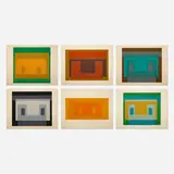 Six Variants portfolio by Josef Albers, 1969, screenprints in colors, sold Feb 2021