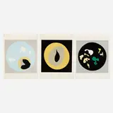 Jean Arp, Three Works from Le Soleil Recerclé, 1962-65, woodcut in colors