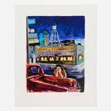 Bob Dylan, Dad's Restaurant (from the Drawn Blank series), 2018, giclée in colors on archival, 100% cotton, mould-made paper