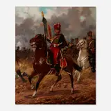 Charles Louis Kratké, Untitled (Decorated Soldier), 1897, oil on panel