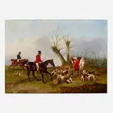 John Dalby, Hunting Scene: The Kill, oil on canvas