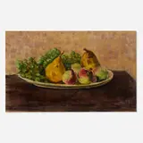 Paul Maze, Dish of Fruit, pastel on paper
