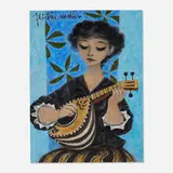 Fletcher Martin, Mandolin Player, oil on canvas