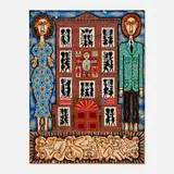 Rex Clawson, La vida, 1967, acrylic, oil and pen on Masonite