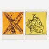 St. Andrew; St. Matthew (two works from the Knights of the Round Table series) by Salvador Dalí, 1977, lithograph in colors on Arches, offered Mar 2024