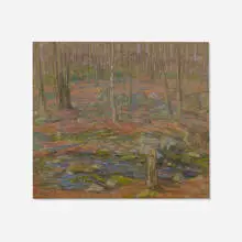 Winter Woods by Charles S. Kaelin, pastel on paper, offered Feb 2024