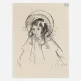 Mary Cassatt, Sara Wearing Her Bonnet and Coat, c. 1904, lithograph on Ingres D’Arches
