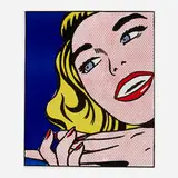 Roy Lichtenstein, Girl (from the One Cent Life portfolio), 1964, offset lithograph in colors