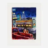 Bob Dylan, Dad's Restaurant (from The Drawn Blank series), 2018, giclée in colors on archival, 100% cotton, mould-made paper
