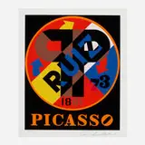 Robert Indiana, Picasso (from The American Dream portfolio), 1997, screenprint in colors