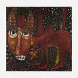 Twins Seven-Seven, Father Beast of the Jungle of Pilgrimage, 1968, mixed media on panel