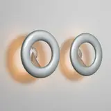 Marc Newson, Komed lights, pair, 1996, enameled fiberglass, aluminum