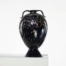 vase by Fratelli Toso, c. 1930, glass with gold inclusions, sold Apr 2011
