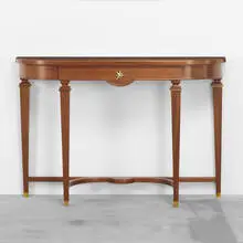 Lucien Rollin, console, c. 1945, mahogany, brass