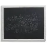 Kristian Tonny, Black Composition with Figures (Drawing No. 13), c. 1930, crayon on paper